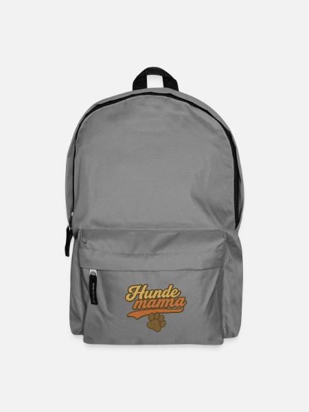 Hundemama Vintage Pfoten - Rucksack - Mittelgrau