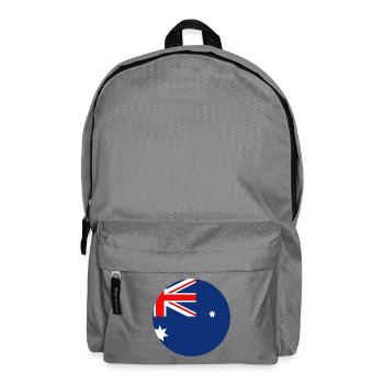 Australische Flaggenrunde - Rucksack - Mittelgrau - Vorne