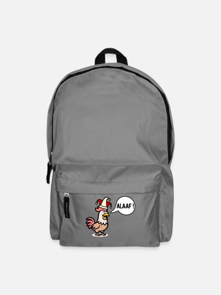 Alaaf Hühner - Karnevalsmütze - Rucksack - Mittelgrau