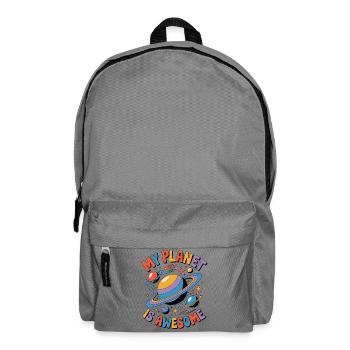 Ma planète est géniale - Sac à dos - gris éléphant - Devant