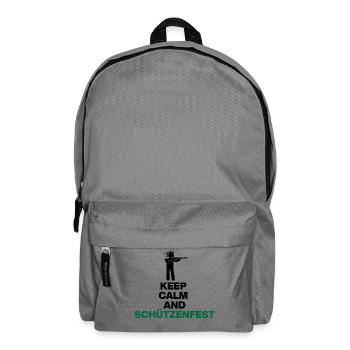 KEEP CALM AND SCHÜTZENFEST! PROTECT - Backpack - elephant grey - Front