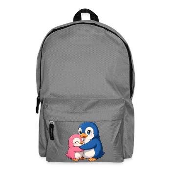 Cuddly penguin friends - Backpack - elephant grey - Front