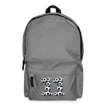 11 Le football - Sac à dos - gris éléphant - Devant