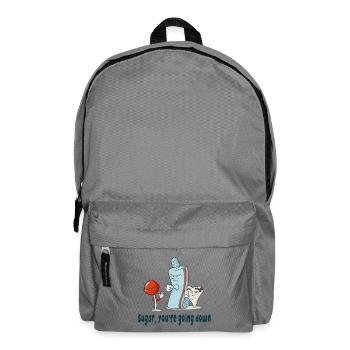 Zucker, du gehst unter - Rucksack - Mittelgrau - Vorne