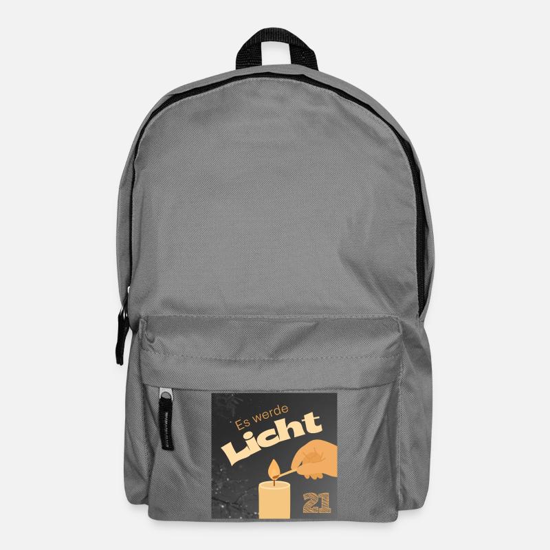 Es werde Licht Kerzenzauber 21 - Rucksack - Mittelgrau