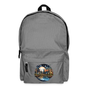 Evening Sun City Skyline CirkelDesign - Backpack - elephant grey - Front