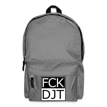 Provokante Blocktypografie Protest - Rucksack - Mittelgrau - Vorne
