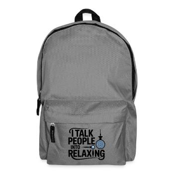 Hypnotist I Talk People Into Relaxing Professional - Backpack - elephant grey - Front