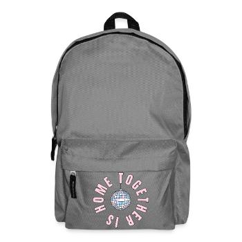 Home Is Where We Are Together - Disco Ball - Rucksack - Mittelgrau - Vorne