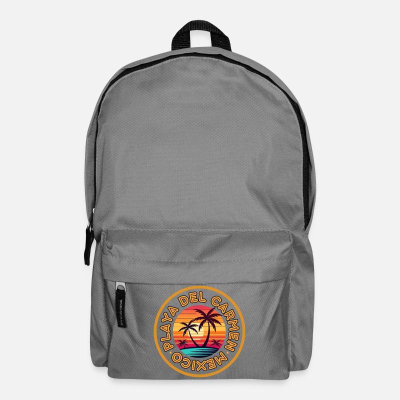 Sunset Palm Circle: Playa del Carmen Mexiko - Rucksack - Mittelgrau