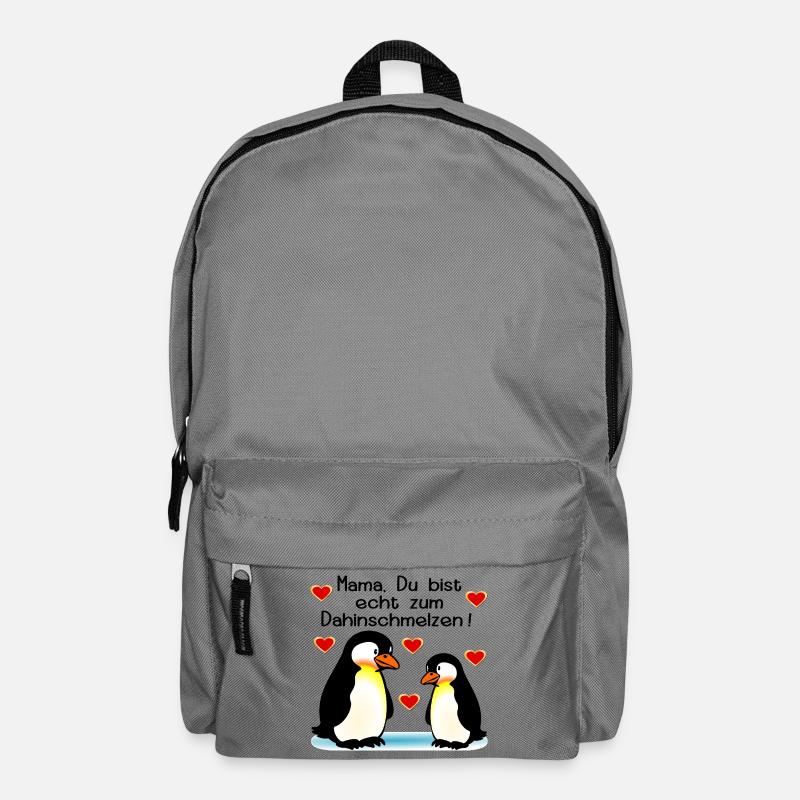 Mama Kind Pinguine Muttertag - Rucksack - Mittelgrau