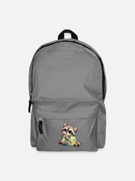 Baby Oskar im Kindergarten - Rucksack - Mittelgrau