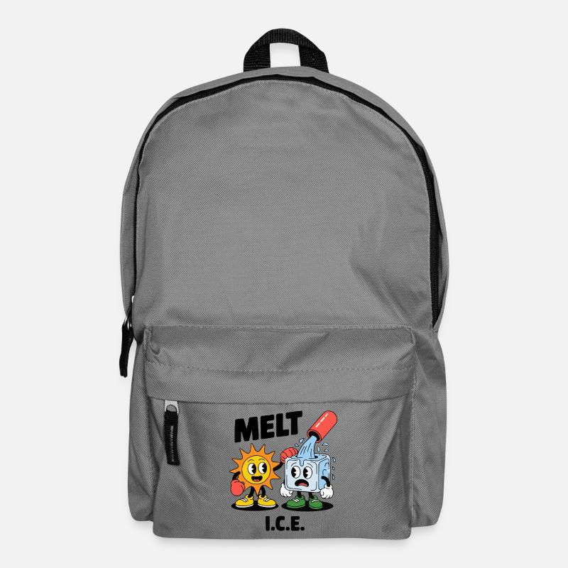 Melting Eis Klimawandel Cartoon - Backpack - elephant grey
