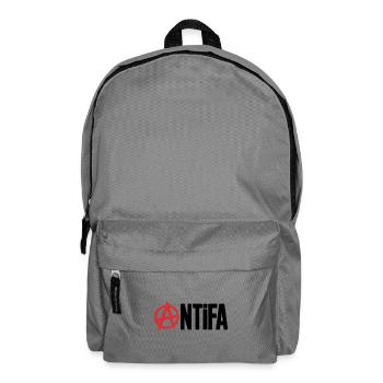 Anarchy Antifa - Antifascists Tee - Backpack - elephant grey - Front