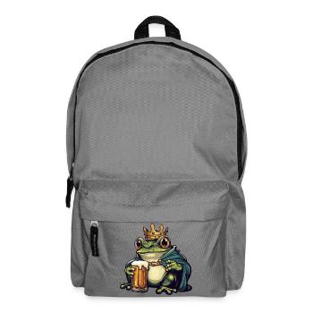 Frosch Bier König - Rucksack - Mittelgrau - Vorne