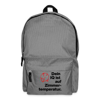 TON QI EST À TEMPÉRATURE AMBIANTE. SARCASME ESPIÈGLE - Sac à dos - gris éléphant - Devant