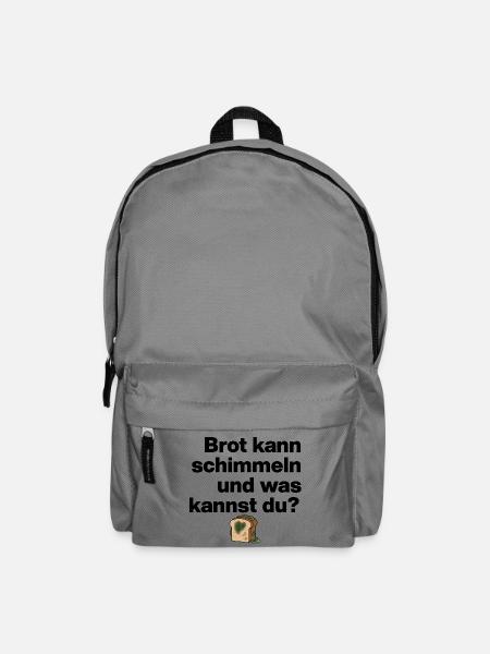 BROT SCHIMMELN UND DU? SARKASMUS GESCHENK WITZIG - Rucksack - Mittelgrau