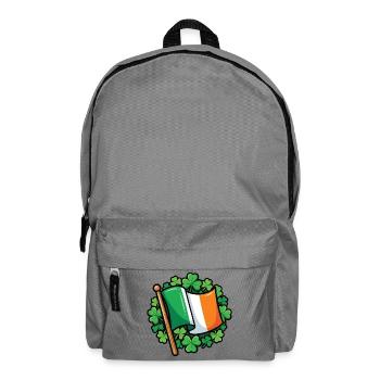 Drapeau irlandais Fierté du trèfle - Sac à dos - gris éléphant - Devant