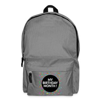 Mon mois d’anniversaire - Sac à dos - gris éléphant - Devant