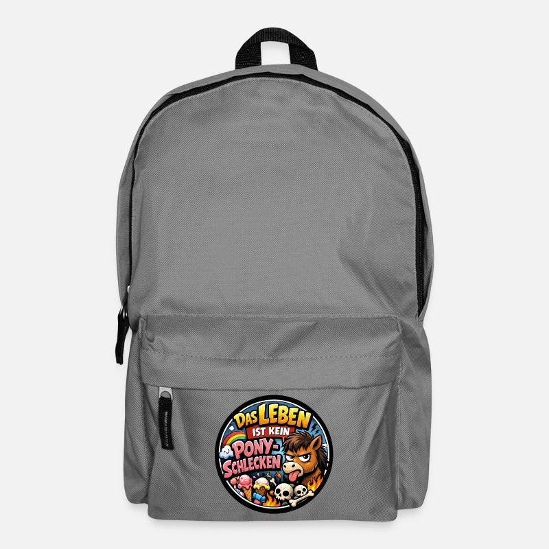 Ponyschlecken - Rucksack - Mittelgrau