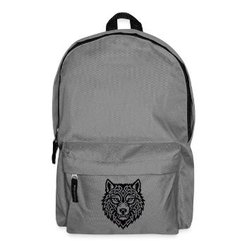 Viking Wolf Ulfr Norse Warrior Design - Backpack - elephant grey - Front