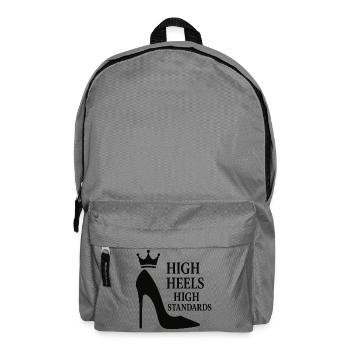 High Heels High Standards: Power-Statement Queen - Rucksack - Mittelgrau - Vorne