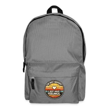 Nicht Launisch Gefühle Retro - Rucksack - Mittelgrau - Vorne