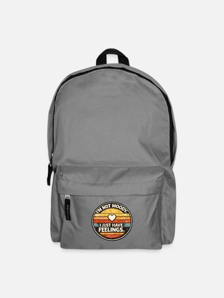 Nicht Launisch Gefühle Retro - Rucksack - Mittelgrau