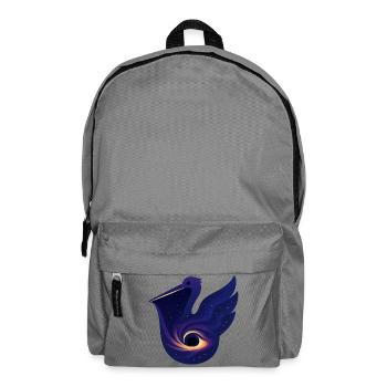 Cosmic Bird Heron Crane Stork - Backpack - elephant grey - Front