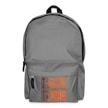 I LOVE TENNIS, Geschenkidee Shirt, hoodie, Socken - Rucksack - Mittelgrau - Vorne