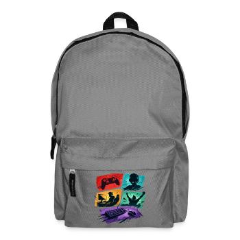 Colorful Gaming Panels Gambling Universe - Backpack - elephant grey - Front