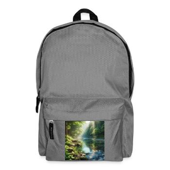 Ruhiges Skogsbäck - Rucksack - Mittelgrau - Vorne
