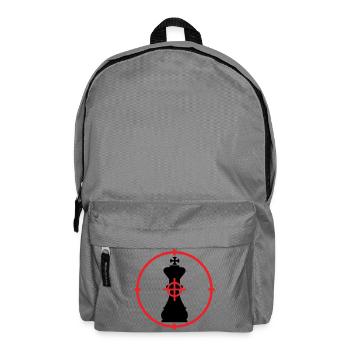 Taktisches Schachmatt-Königsziel - Rucksack - Mittelgrau - Vorne