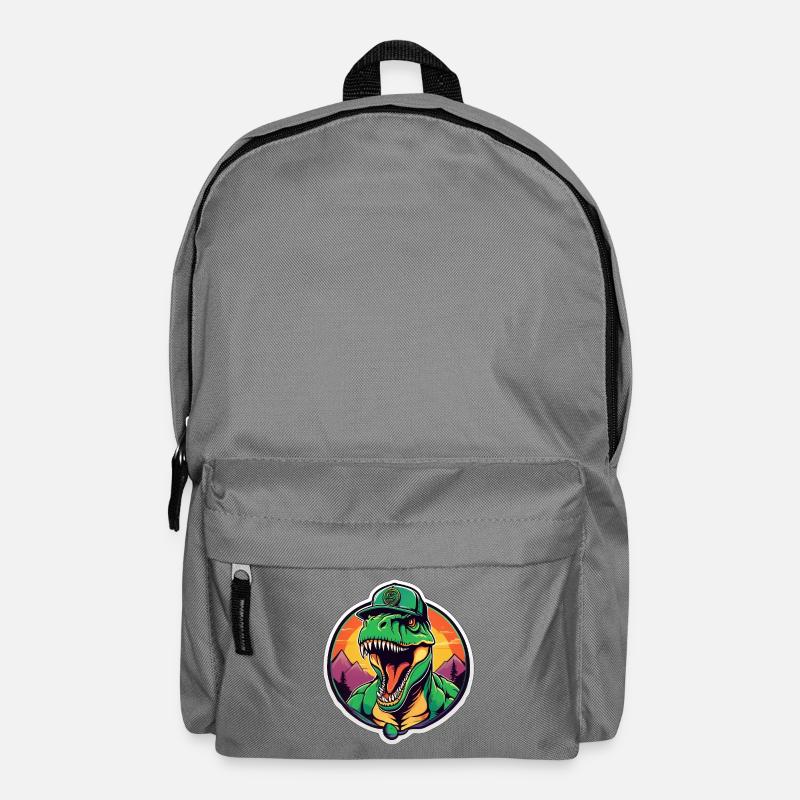 Dinosaure coucher de soleil casque - Sac à dos - gris éléphant