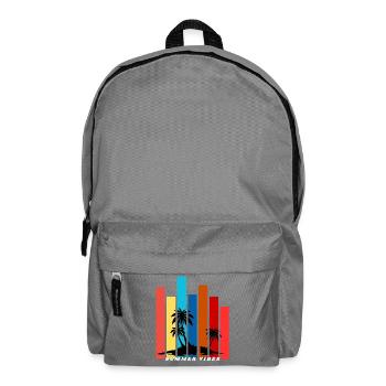 Tropical Summer Sunset Palm Trees Design - Backpack - elephant grey - Front