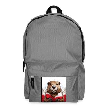 Beaver Poland Flag - Backpack - elephant grey - Front