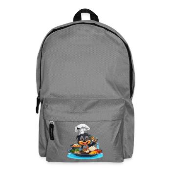 Dessin animé Cooking Dog Chef - Sac à dos - gris éléphant - Devant