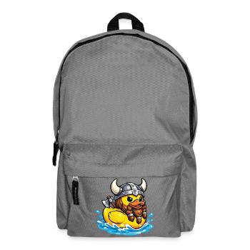 Rubber Duck Viking Duck Lover Norse Duckie - Backpack - elephant grey - Front