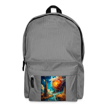 Astral City and Solar Wringing - Backpack - elephant grey - Front