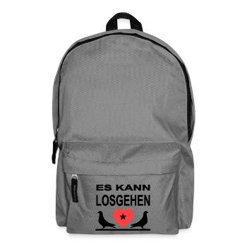 Tauben - Rucksack - Mittelgrau - Vorne