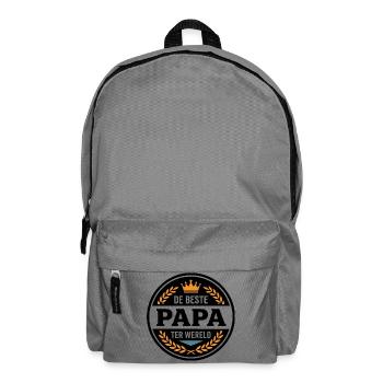 Leuk Vaderdag Shirt, Hoodie Beste Papa - Rucksack - Mittelgrau - Vorne