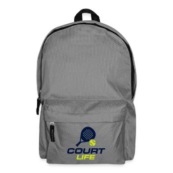 Maillot de sport joueur de padel Court Life - Sac à dos - gris éléphant - Devant
