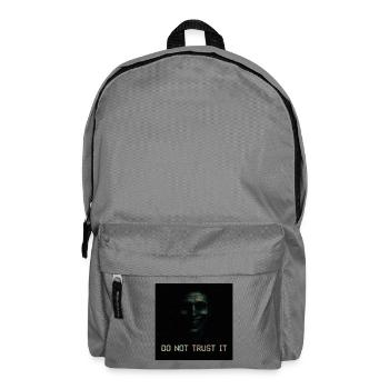 Do Not Trust It Glitch Horror - Backpack - elephant grey - Front