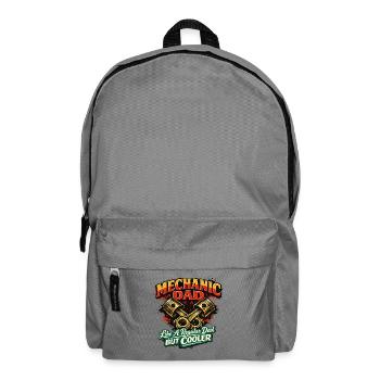 Mechanic Dad: Cool Mechanic Life - Backpack - elephant grey - Front