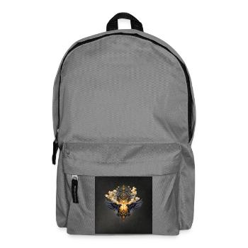 Dark Gold Winged Watch - Backpack - elephant grey - Front