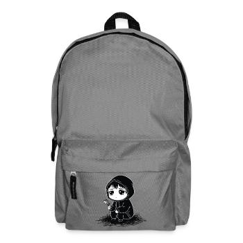 Child Hoodie Faded Flower Sadness - Backpack - elephant grey - Front