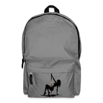 Exotic Pole Dance: Sexy Squat in High Heels Art - Backpack - elephant grey - Front