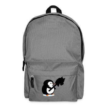 Enfants de la monture à cheval Penguin - Sac à dos - gris éléphant - Devant