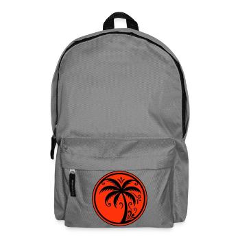 Palm tree icon beach - Backpack - elephant grey - Front