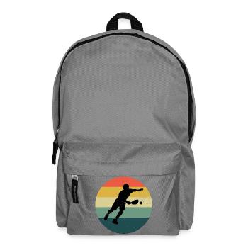 Pickleball player Motiv rund um pickleball athlete - Rucksack - Mittelgrau - Vorne